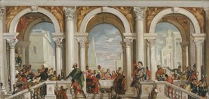 La fiesta en la casa de Leví (óleo sobre lienzo) de Henry Penry Williams
