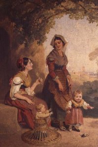 Dos damas romanas y sus hijos de Henry Penry Williams