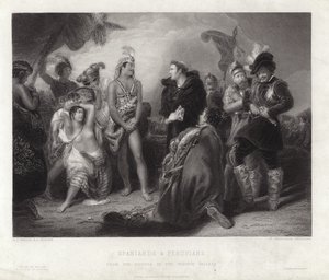 Españoles y peruanos de Henry Perronet Briggs