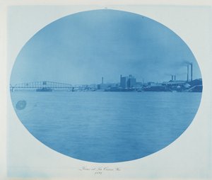 Dique en La Crosse, Wisconsin, 1891 (foto)