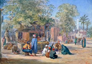 Pueblo egipcio, 1869 de Henry Pilleau