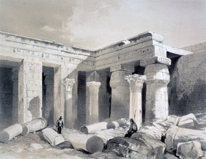 Medinet Abou, Tebas, Egipto, siglo XIX de Henry Pilleau