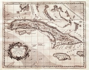 Las islas de las Antillas Mayores (mapa de Henry Popple