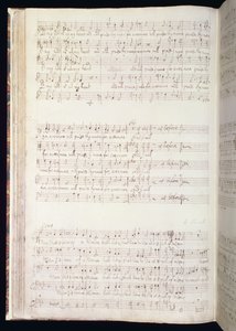 MU MS 88 f.102 "Man that is born of woman", página de un volumen de Himnos ingleses compuestos y escritos por Henry Purcell (1659-95) 1673 (tinta sobre papel)