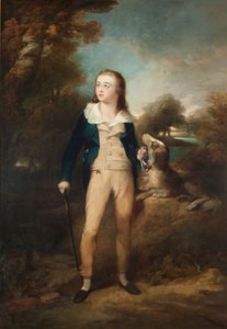 El maestro Cathcart y su perro, c.1810 (óleo sobre lienzo) de Henry Raeburn