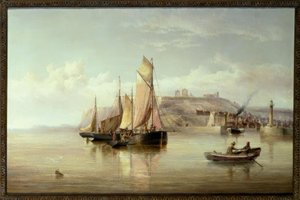 La entrada al puerto de Whitby de Henry Redmore