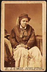 Tarjeta de visita de Edmonia Lewis, c.1870 de Henry Rocher