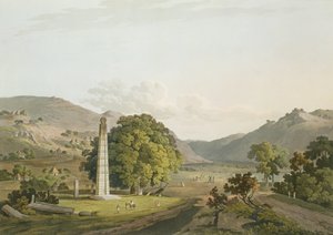 El Obelisco en Axum, grabado por Daniel Havell (1785-1826) 1809