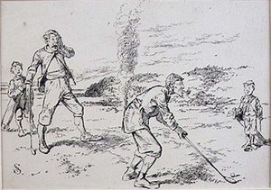El Golfista Distraído, ilustración de la revista 