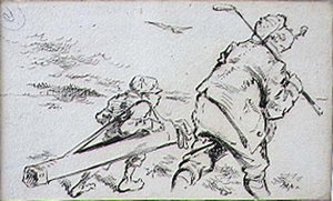 El golfista torpe, ilustración de la revista 
