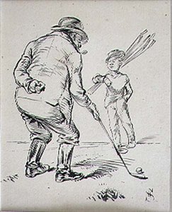 El último putt, ilustración de la revista 