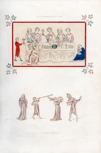 Un banquete real, principios del siglo XIV