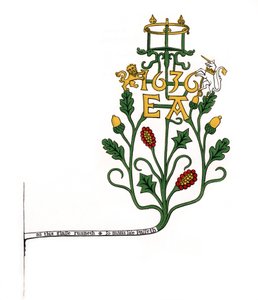 Soporte para un reloj de arena, 1636, 1843 de Henry Shaw