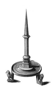 Candelabro de bronce, finales del siglo XIII-principios del siglo XIV, 1843
