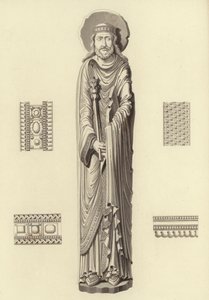 Clodoveo I, alrededor del año 1100, de la Iglesia de Notre Dame De Corbeil de Henry Shaw