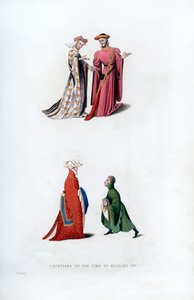 Vestido de corte, siglo XIV de Henry Shaw