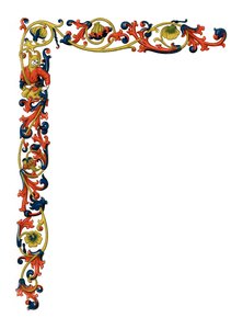 Borde decorativo, siglo XV, 1843