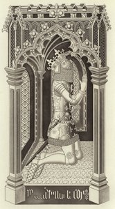 Eduardo III, alrededor de 1355, de la Capilla de San Esteban, Westminster de Henry Shaw