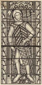 Gilbert de Clare, Conde de Clare, de la Iglesia de la Abadía de Tewkesbury, alrededor de 1340