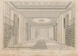 Interior de la Biblioteca del Rey, Museo Británico de Henry Shaw
