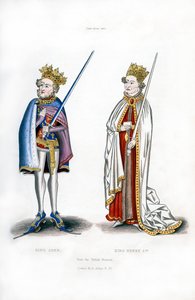 Rey Juan y Rey Enrique I, c1440, 1843 de Henry Shaw