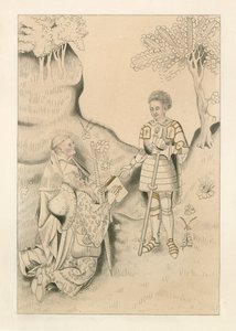 Lydgate presentando su libro al Conde de Salisbury