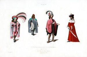 Vestimenta masculina, c. 1480, 1843 de Henry Shaw