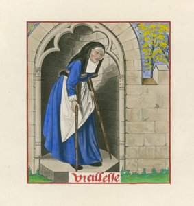 Vejez, del Romance de la Rosa, c.1480