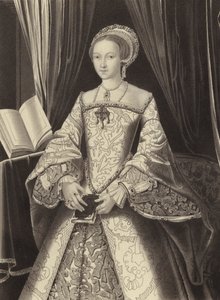Princesa Isabel, la futura Reina Isabel I, c. 1545 de Henry Shaw