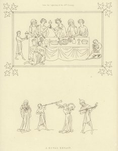 Banquete real, principios del siglo XIV de Henry Shaw