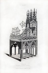 Trono de plata maciza, 1397, 1843 de Henry Shaw