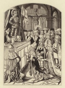 Soberanos de Europa adorando a San Jorge de Henry Shaw
