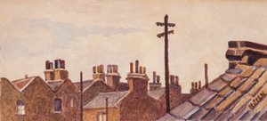 Tejados desde Rounton Road, c.1930 de Henry Silk