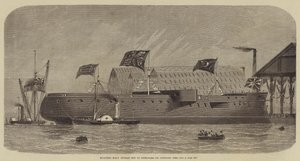 Flotando el HMS Sultan fuera del muelle de Henry Spernon Tozer