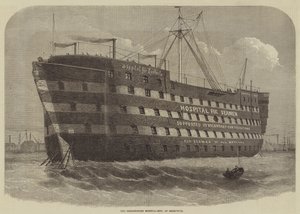 El barco hospital Dreadnought, en Greenwich de Henry Spernon Tozer