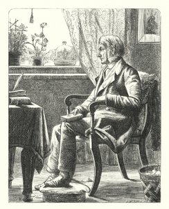 Un Padre Leyendo la Biblia (grabado)