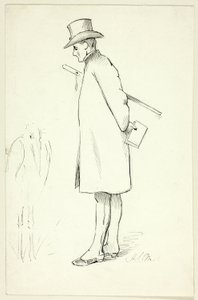 Estudio para la figura de la visita episcopal de Henry Stacy Marks