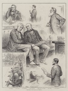 Bocetos en la Cámara de los Comunes de Henry Stephen Ludlow