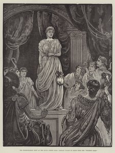El Espectáculo Shakesperiano en el Royal Albert Hall, Tableau Vivant de una Escena de El Cuento de Invierno de Henry Stephen Ludlow