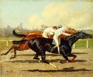 Galilee, Dobbins y Domino Running en Futurity Stakes, Belmont Park de Henry Stull