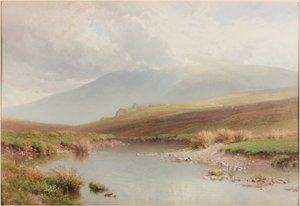 Paisaje montañoso, finales del siglo XIX