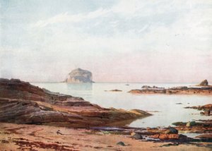 The Bass Rock - A Tranquil Evening (litografía en color)