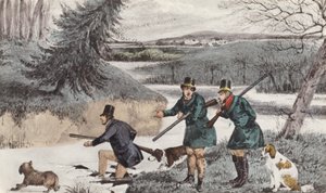Tiro de Mytton en invierno (litografía) de Henry Thomas (after) Alken