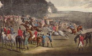 El puesto ganador, Grand Leicester Steeple-Chase de Henry Thomas (after) Alken