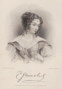 Condesa Teresa Guiccioli, amante de Lord Byron (grabado) de Henry Thomas (after) Ryall