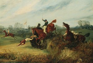Un incidente en la reunión de invierno de Lucas de Henry Thomas Alken