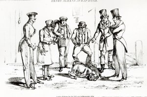 Pelea de perros, 1824 de Henry Thomas Alken
