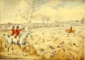 Escenas de caza: Sobre el seto de Henry Thomas Alken