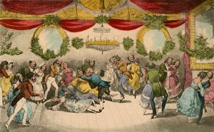 El Sr. Jorrocks comete un desliz en el baile de la condesa de Jackson, 1838
