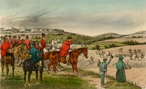 El Sr. Jorrocks telegrafía al zorro, 1838 de Henry Thomas Alken